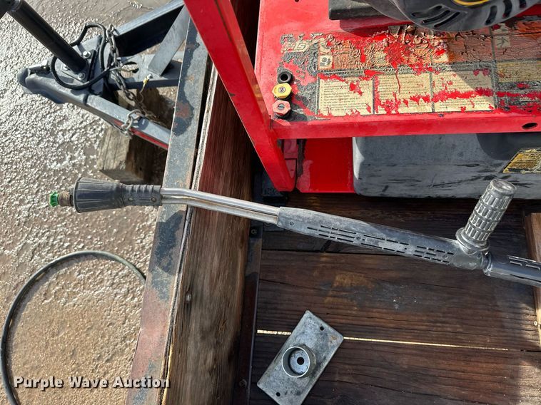 image for item ER8697 2016 Hotsy pressure washer trailer