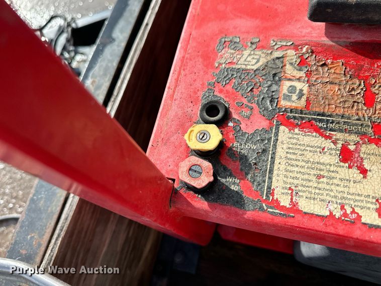 image for item ER8697 2016 Hotsy pressure washer trailer