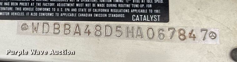 image for item EY9908 1987 Mercedes Benz 560 SL 