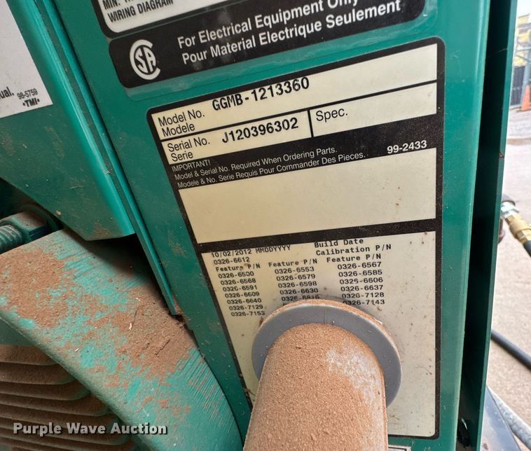 image for item LH9505 2012 Onan GGMB-1213360 generator