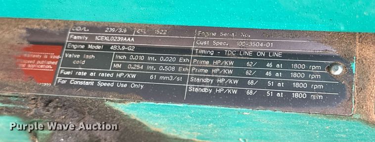 image for item LH9512 Onan DGBB-4965138 generator