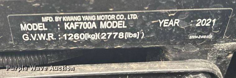 image for item NN9553 2021 Kawasaki Mule Pro-MX utility vehicle