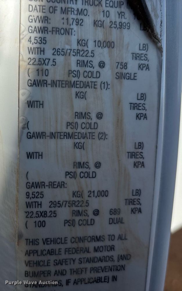 image for item DH8646 2015 Ford F750  water truck