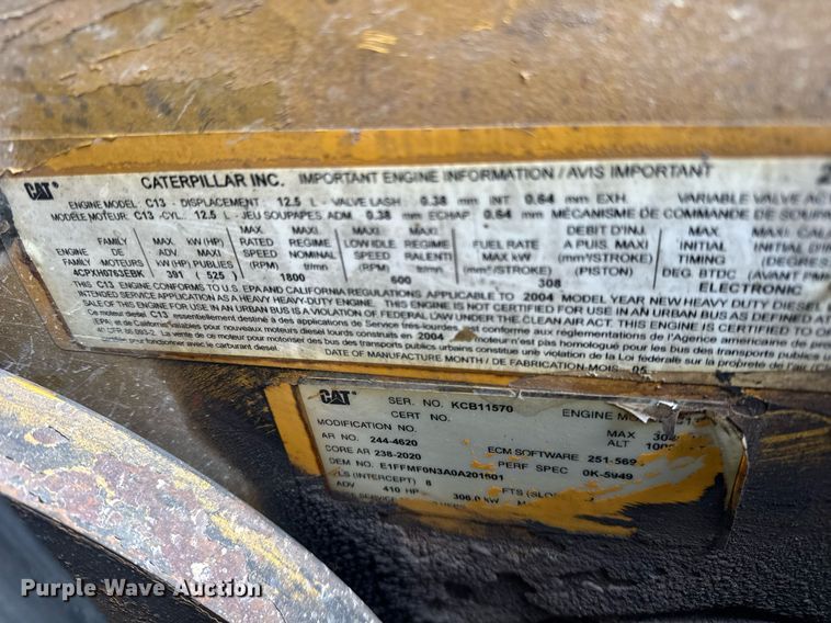 image for item DH9820 2005 Kenworth T800 dump truck