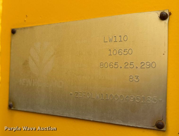 image for item DH9822 2002 New Holland LW110 wheel loader