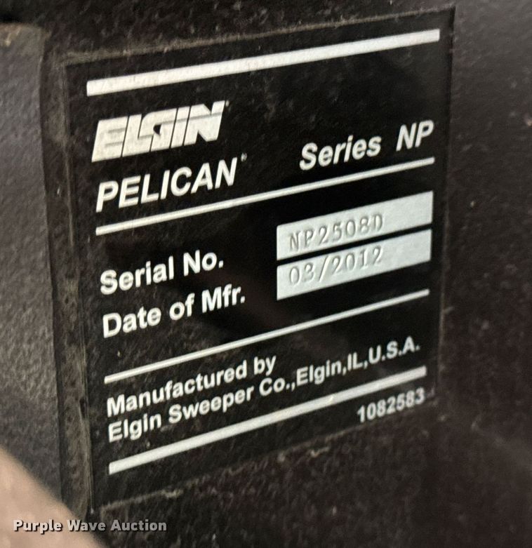 image for item DH9849 2012 Elgin Pelican sweeper