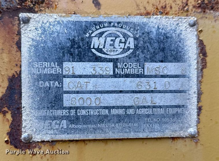 image for item DM5553 1978 Caterpillar 637D water wagon