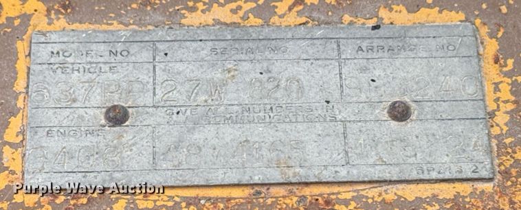 image for item DM5553 1978 Caterpillar 637D water wagon