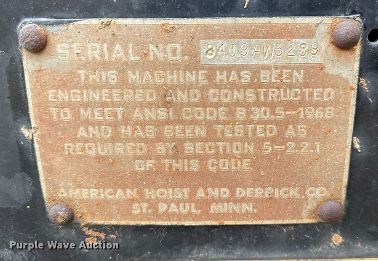 image for item DM5554 1984 American 5299-A crane