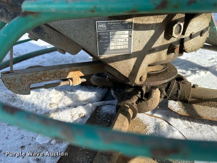 image for item DN0980 2011 Whiteman  J36855 power trowel