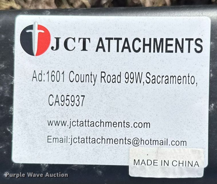 image for item DO0332 JCT skid steer trencher