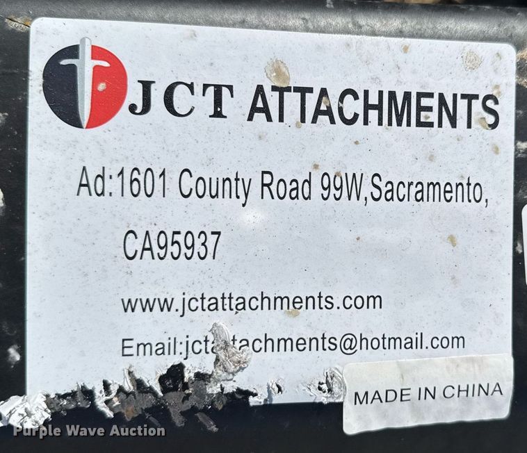 image for item DO0334 JCT skid steer trencher