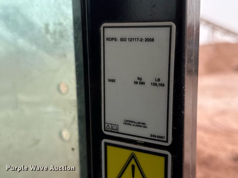 image for item DO2627 2012 Caterpillar 349EL excavator