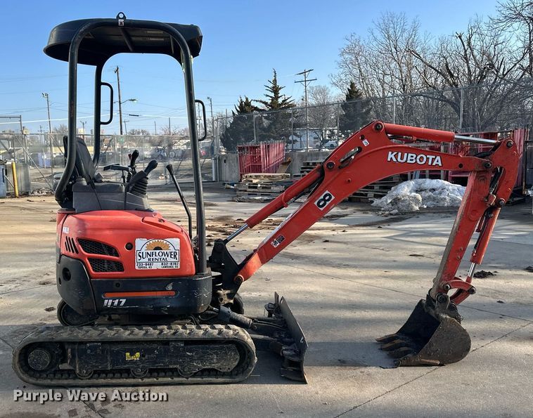image for item DQ6614 2018 Kubota U17 mini excavator
