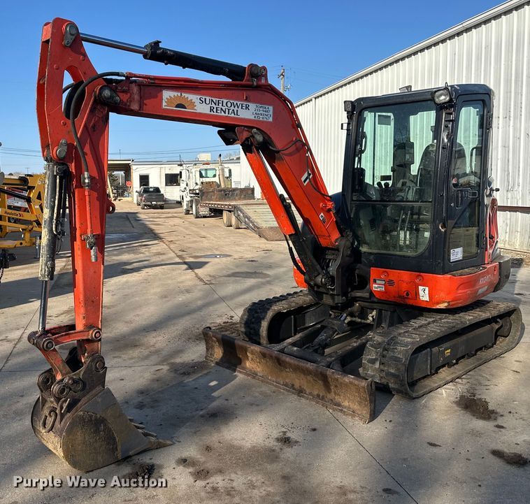 image for item DQ6615 2019 Kubota KX040-4 mini excavator