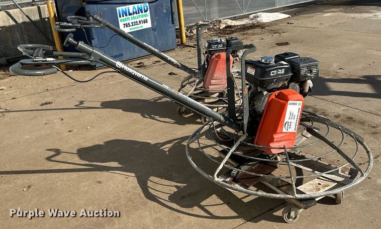 image for item DQ6620 (2) Husqvarna power trowels