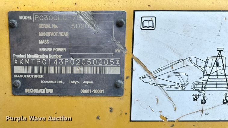 image for item DQ6626 2006 Komatsu PC300LC-7E excavator