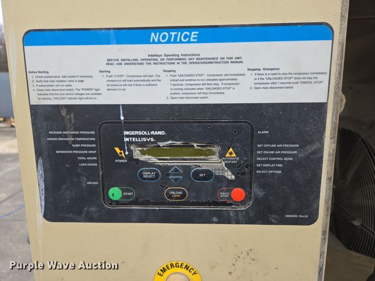 image for item DS5258 Ingersoll-Rand SSR EP60 air compressor