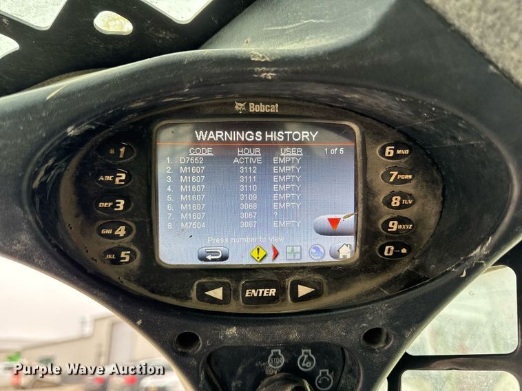 image for item DT0517 2016 Bobcat T650 tracked skid steer loader