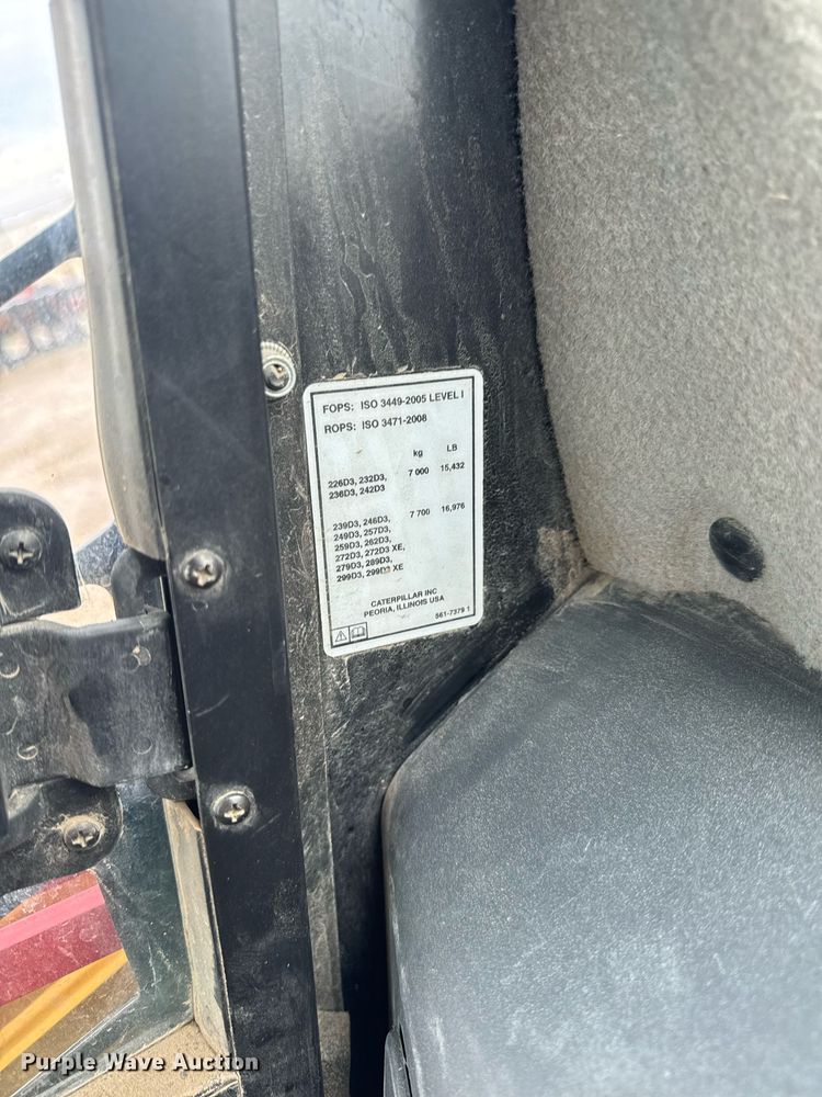 image for item DT0528 2020 Caterpillar 299 D3 tracked skid steer loader