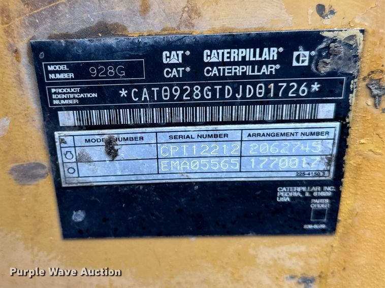 image for item DU3297 2005 Caterpillar 928GZ wheel loader