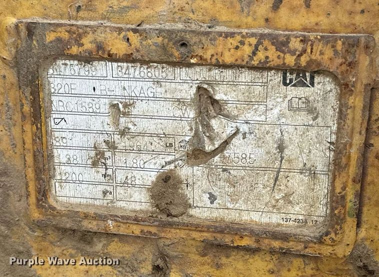 image for item DV0590 2014 Caterpillar 320EL excavator