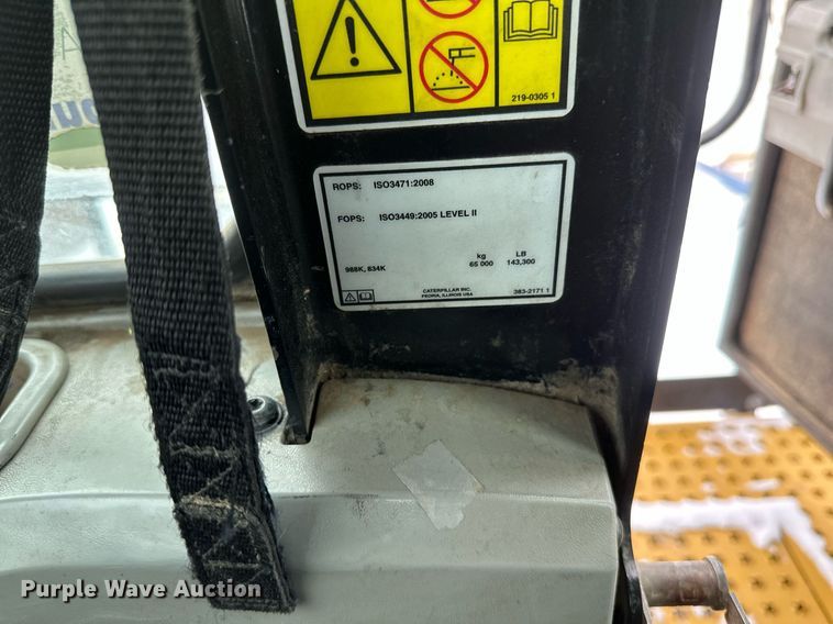 image for item DV0591 2017 Caterpillar 988K wheel loader