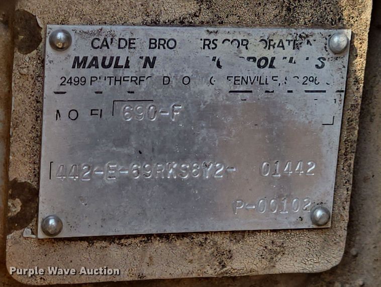 image for item DV1257 Mauldin 690F paver