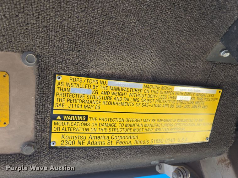 image for item DW1836 1988 Haulpak 140M haul truck