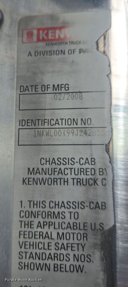 image for item DW1841 2009 Kenworth W900 ready mix truck