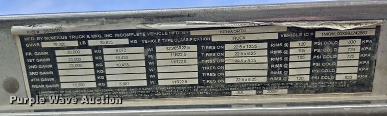 image for item DW1842 2009 Kenworth W900 ready mix truck