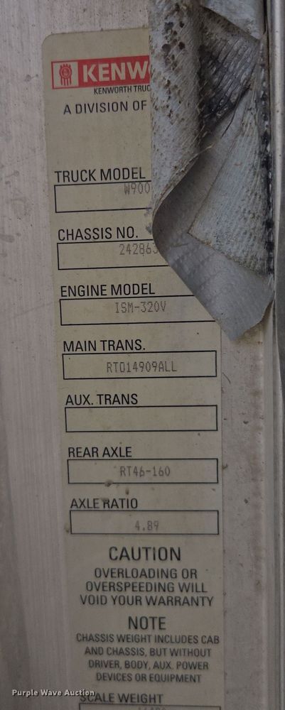 image for item DW1842 2009 Kenworth W900 ready mix truck