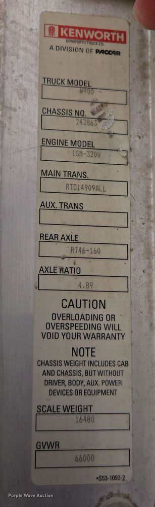 image for item DW1842 2009 Kenworth W900 ready mix truck