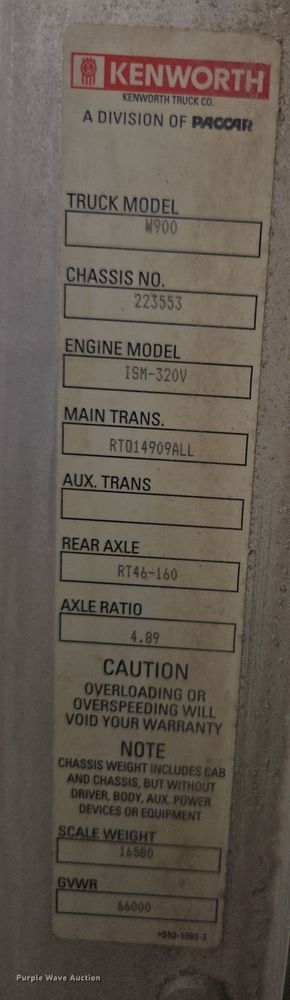 image for item DW1843 2008 Kenworth W900 ready mix truck