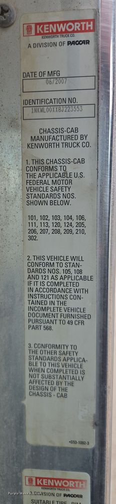 image for item DW1843 2008 Kenworth W900 ready mix truck