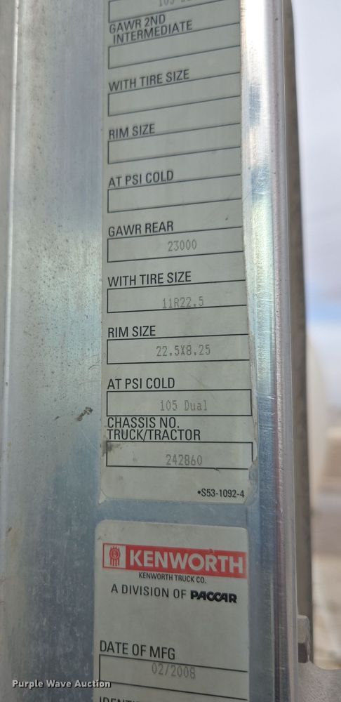 image for item DW1844 2009 Kenworth W900 ready mix truck