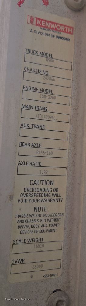 image for item DW1845 2009 Kenworth W900 ready mix truck