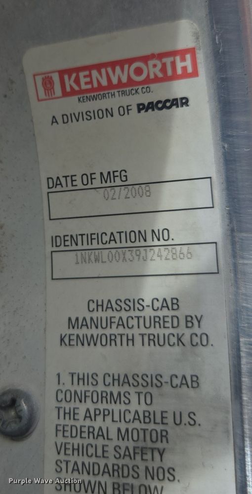 image for item DW1845 2009 Kenworth W900 ready mix truck