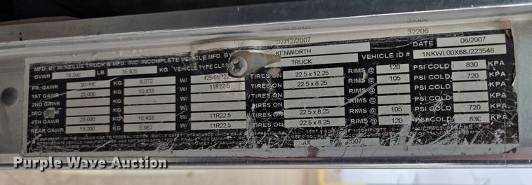 image for item DW1846 2008 Kenworth W900 ready mix truck