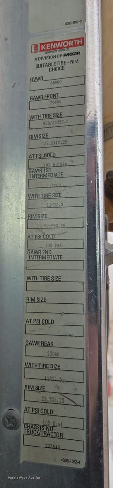 image for item DW1846 2008 Kenworth W900 ready mix truck