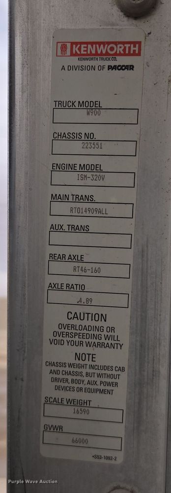 image for item DW1848 2008 Kenworth W900 ready mix truck