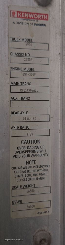 image for item DW1849 2008 Kenworth W900 ready mix truck