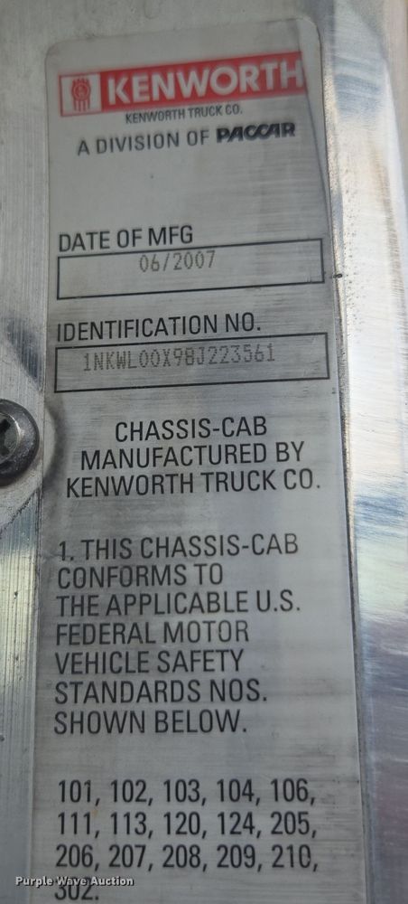 image for item DW1849 2008 Kenworth W900 ready mix truck
