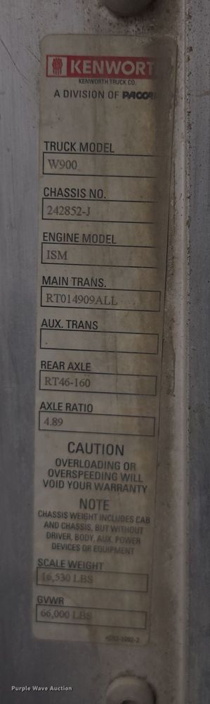 image for item DW1850 2009 Kenworth W900 ready mix truck