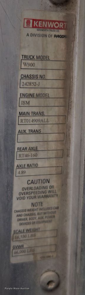 image for item DW1850 2009 Kenworth W900 ready mix truck