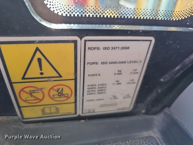 image for item DW3080 2017 Caterpillar 430F2 backhoe