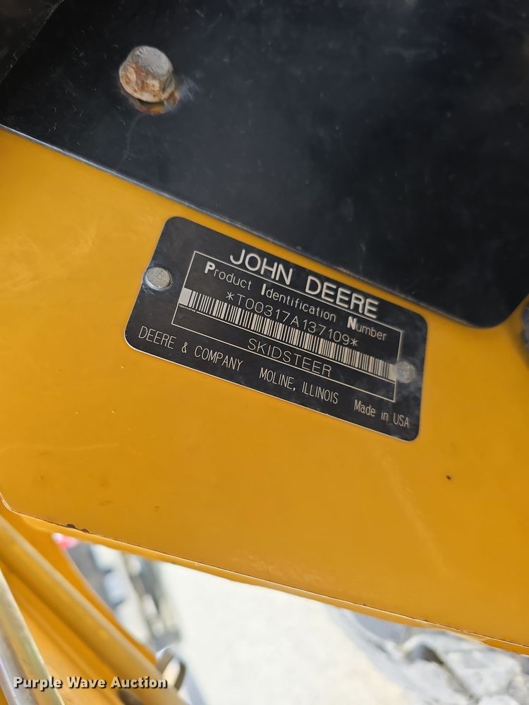 image for item DW3101 2007 John Deere 317 skid steer loader