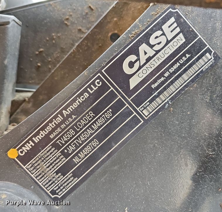 image for item DW3104 2020 Case TV450B tracked skid steer loader