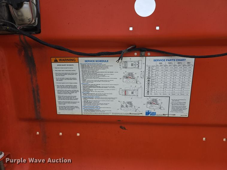 image for item DW3118 2000 Bobcat 873 skid steer loader