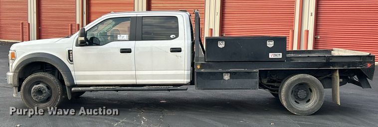 image for item DW3353 2022 Ford F450 Super Duty XL Crew Cab flatbed truck